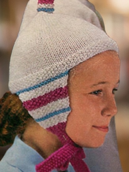 Vintage 1960s Knitting Pattern- pretty childrens hats