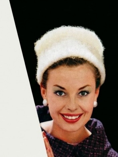 Vintage 1950s 60s Knitting Pattern- pretty flowerpot hats