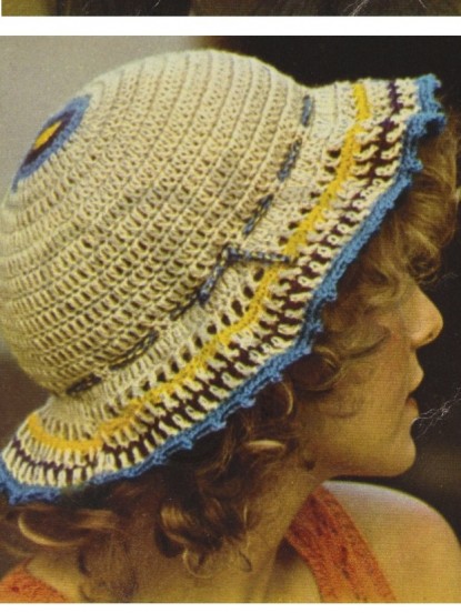 How to crochet 1960s mod hats- crochet patterns