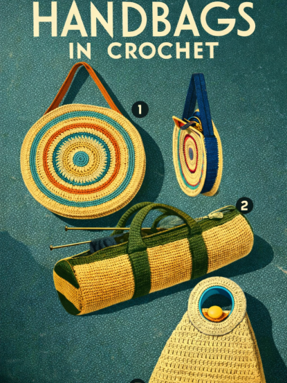 Vintage 1930s Knitting Pattern- Art Deco style Handbags...