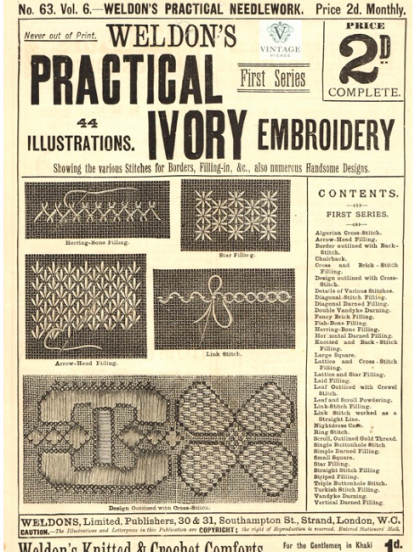 How to work Ivory Embroidery-Victorian guide, PDF insta...