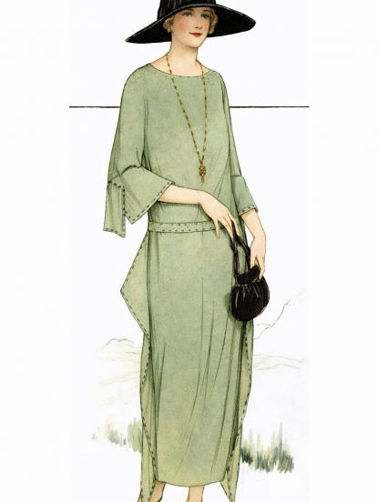   Easy to make One Hour 1920s flapper dress sewing patt...