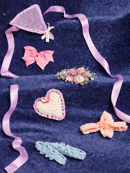 Vintage Sewing Pattern for Sweet Heart, Fan and Bow Sha...