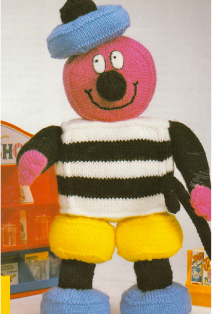 Vintage Bertie Bassett Knitting Pattern 