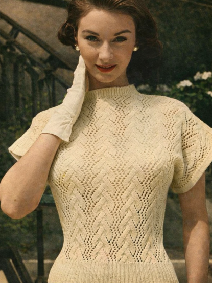 Vintage 1954 Knitting patterns booklet - 7 patterns inc...