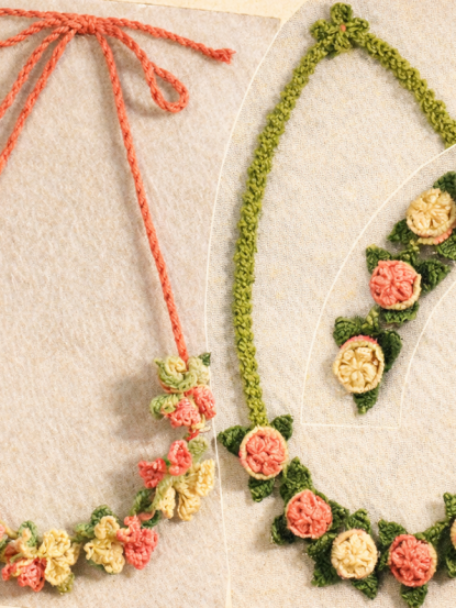 1950s flower necklaces crochet pattern