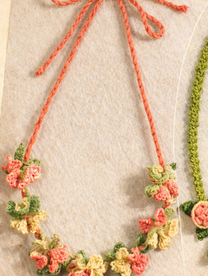 1950s flower necklaces crochet pattern