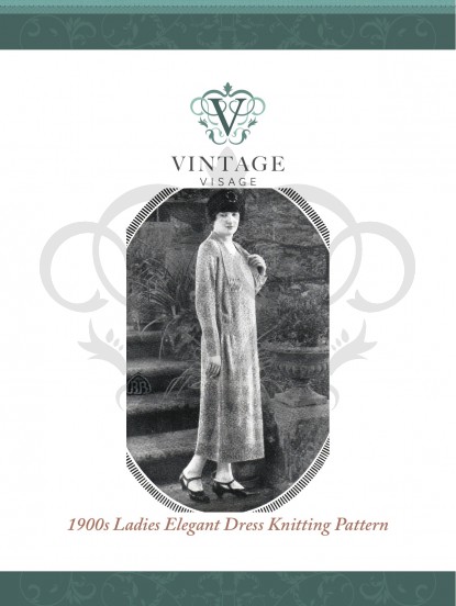  1920s textured dress knitting pattern