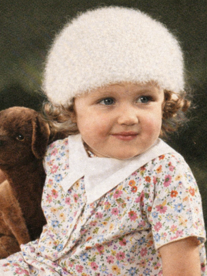 1920s girls beret knitting pattern