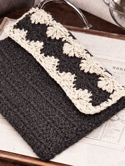 1950s flap handbag crochet pattern