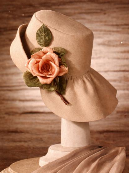 1940s wartime unusual flap back hat sewing pattern