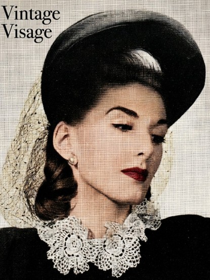 Stylish 1940s flower necklace vintage crochet pattern pdf