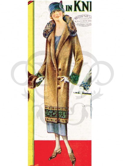 Vintage 1920s downton abbey era knitting pattern- long ...
