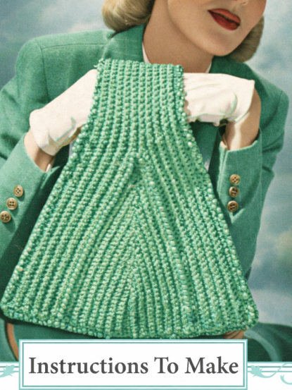 1940s triangle handbag crochet pattern