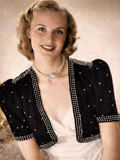 1940s beaded bolero knitting pattern