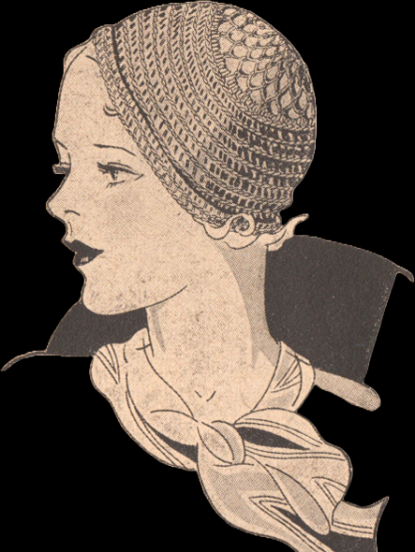 1930s lace top crochet hat pattern