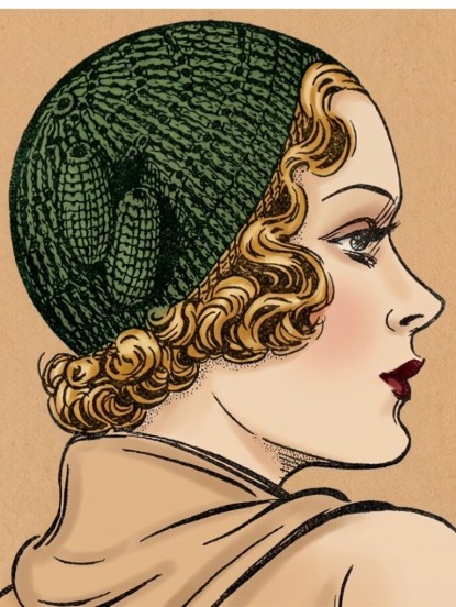 1930s chic crocheted juliet cap