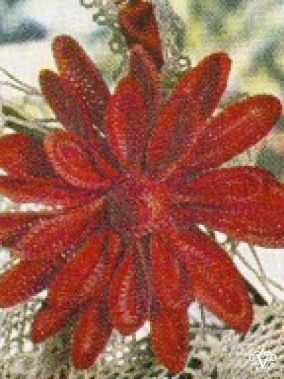 Vintage large flower crochet pattern