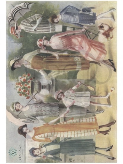1920s Fashion Postcard
