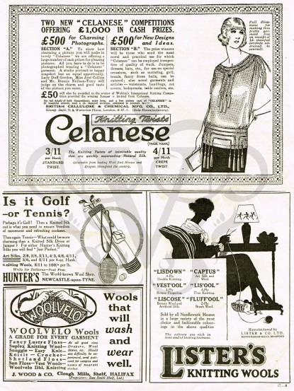 1920s needlecraft vintage adverts jpeg downlaod