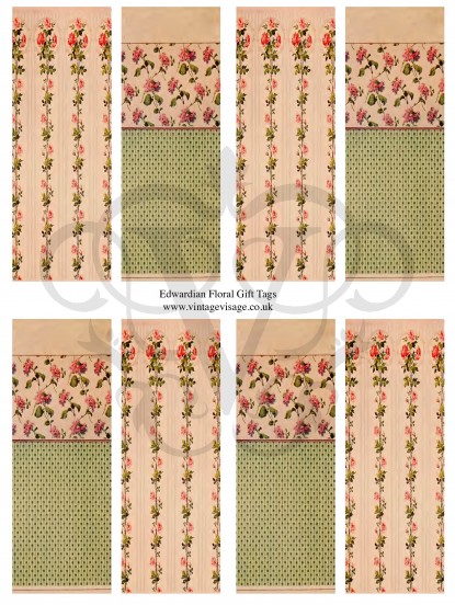 Printable Vintage Floral Gift Tags jpeg