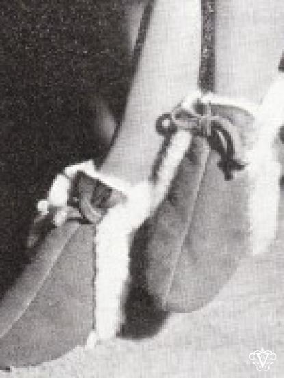 1940s Wartime House Booties Sewing Pattern 