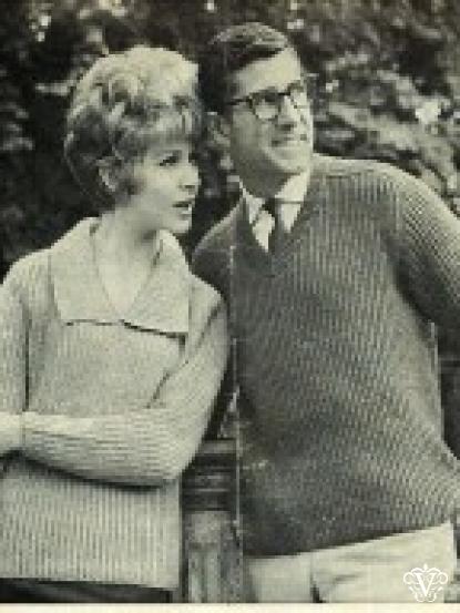 Vintage 1960s Knitting patterns- 8 assorted designs inc fishermans rib