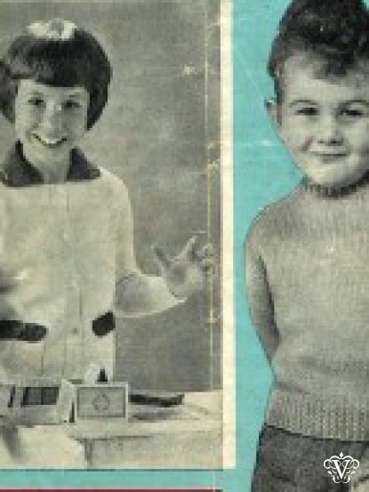 Vintage 1960s Knitting patterns- 8 assorted designs inc fishermans rib