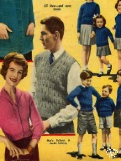 Vintage 1960s Quick Knit Knitting Patterns-7 designs-jackets,jumpers, shawl, etc