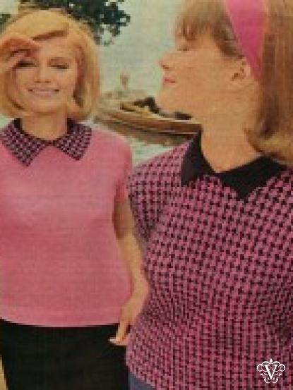 Vintage 1960s Mod Knitting patterns-10 ladies jumpers and jackets