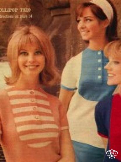 Vintage 1960s Mod Knitting patterns-10 ladies jumpers and jackets