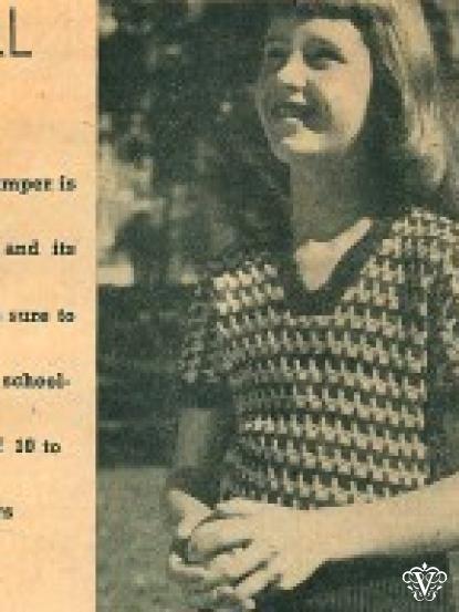 Vintage 1954 Knitting patterns- 5 Designs,pullover, twinset, jumpers,gloves etc