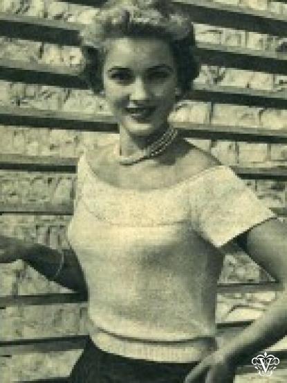 Vintage 1950s Knitting patterns- 7 designs including ev...