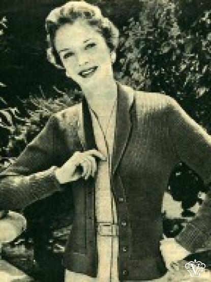 Vintage 1950s Knitting patterns- 6 designs including lace bedjacket, cardigans, cable jumper, boys d