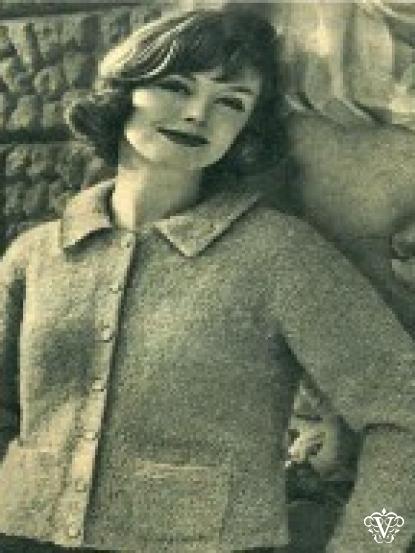 Vintage 1960s Jackets and Cardigans Knitting patterns- 5 designs