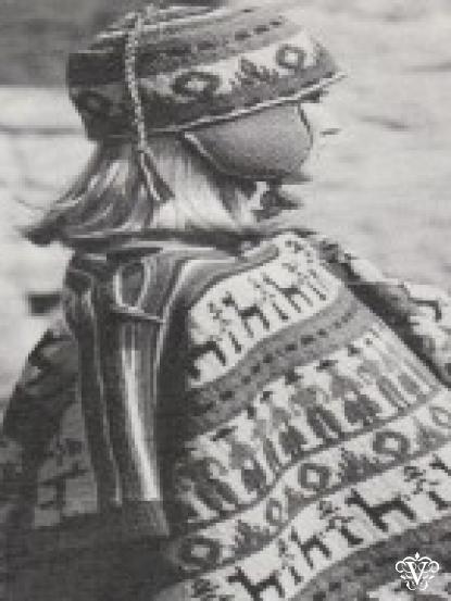 Vintage inca poncho and hat knitting pattern