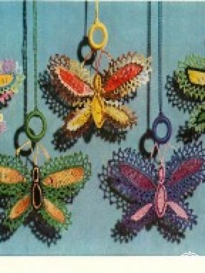 Vintage crochet booklet- making butterflies in crochet
