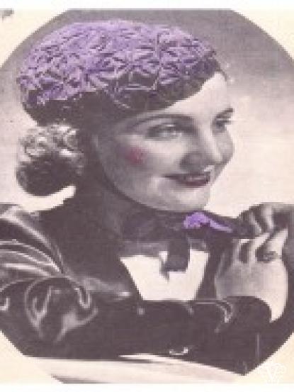 Blossom Hat - vintage 1940s sewing pattern