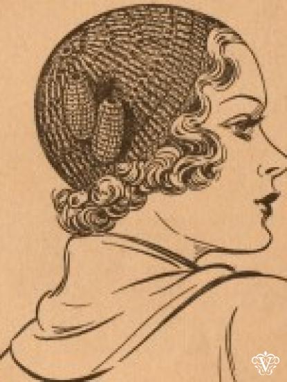 1930s chic crocheted juliet cap